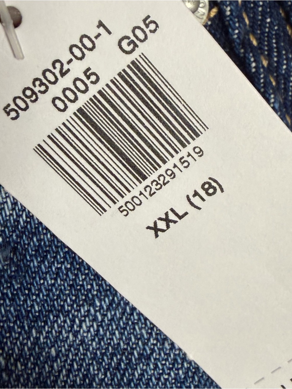 Old Navy Girls Blue Denim Jean Skirt XXL(18) Pockets Back Elastic Waist NWT - Picture 4 of 6